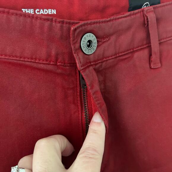 AG Adriano Goldschmied The Caden Coated Tailored Straight Trouser 27 NWOT - Picture 3 of 10